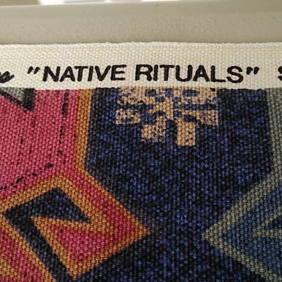 Mill Creek Fabrics " Native Rituals"  Southwestern Red Scotchguard  Co… - Picture 4 of 8